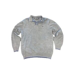 Monte Carlo Vintage Magna Wool Pure New Wool Grey Slim Fit Sweater - Size 42